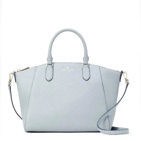 New Kate Spade Parker Pebbled Leather Satchel Avalon Mist - Picture 1 of 4